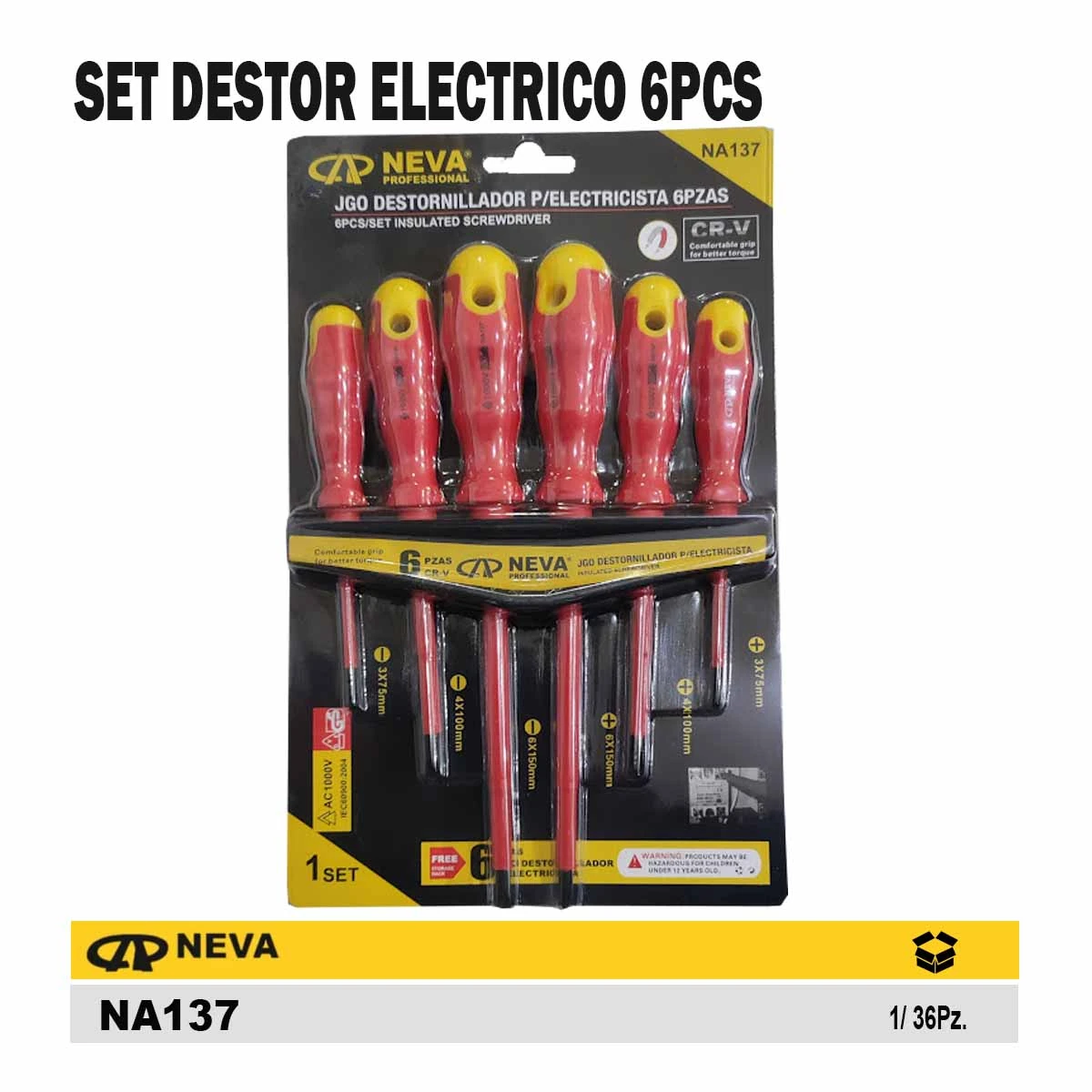 SET DESTOR ELECTRICO MKW 6PCS 6PCS