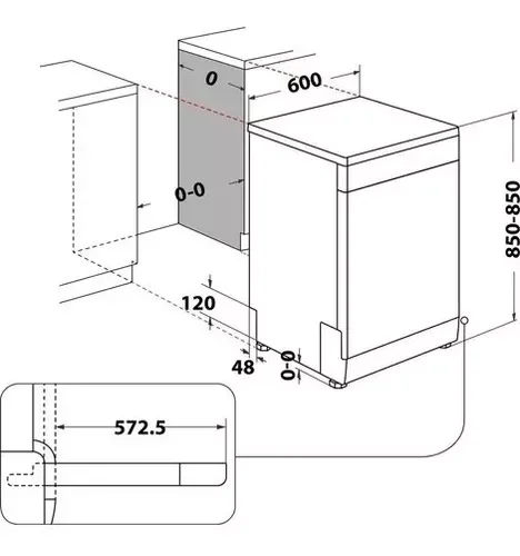 Lavavajillas Ariston 15 Cub. Inox.  LFO3P31WLXAG 4