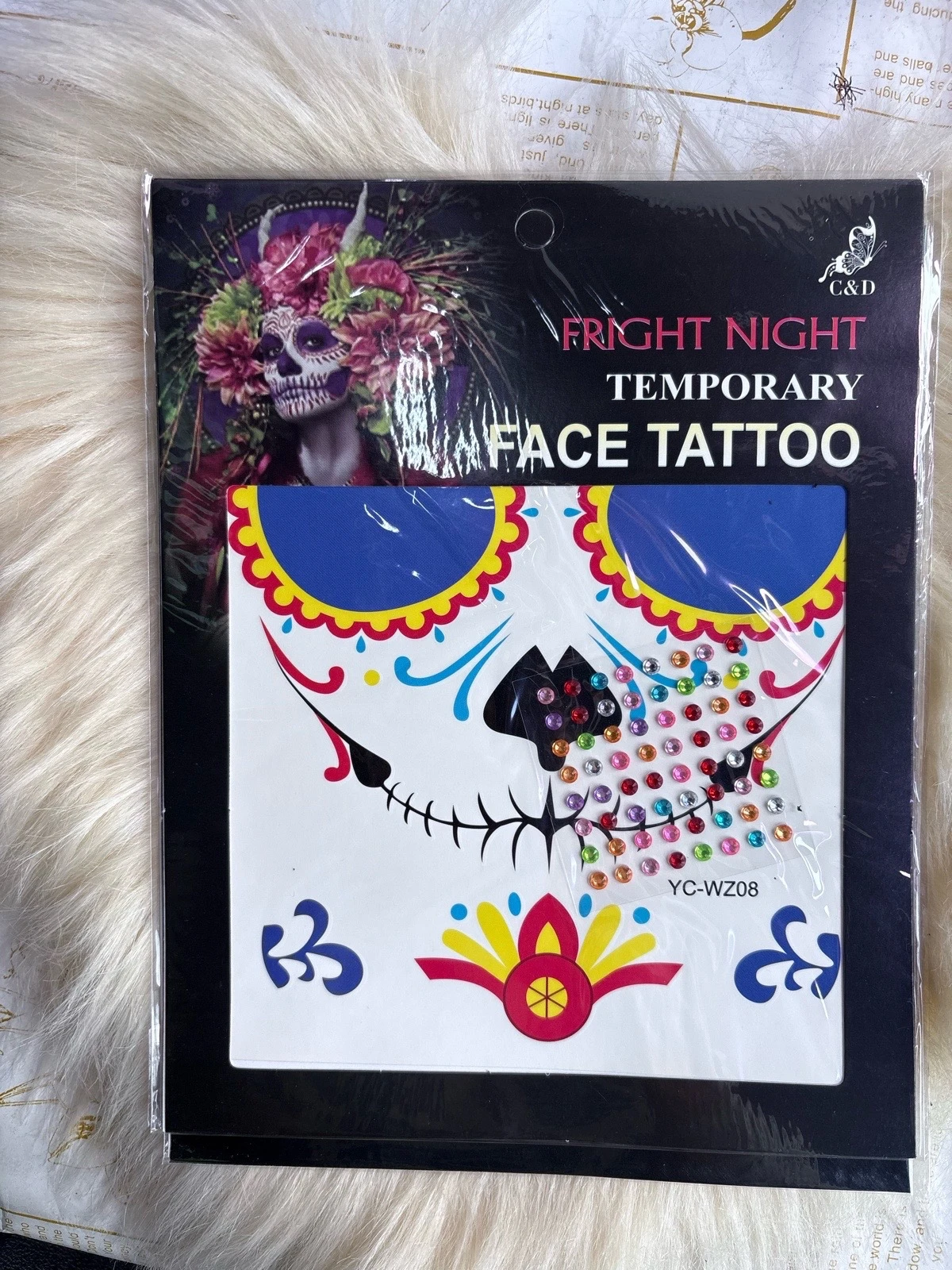 12 TATUAJES TEMPORALES CON PEDRIERIA 5