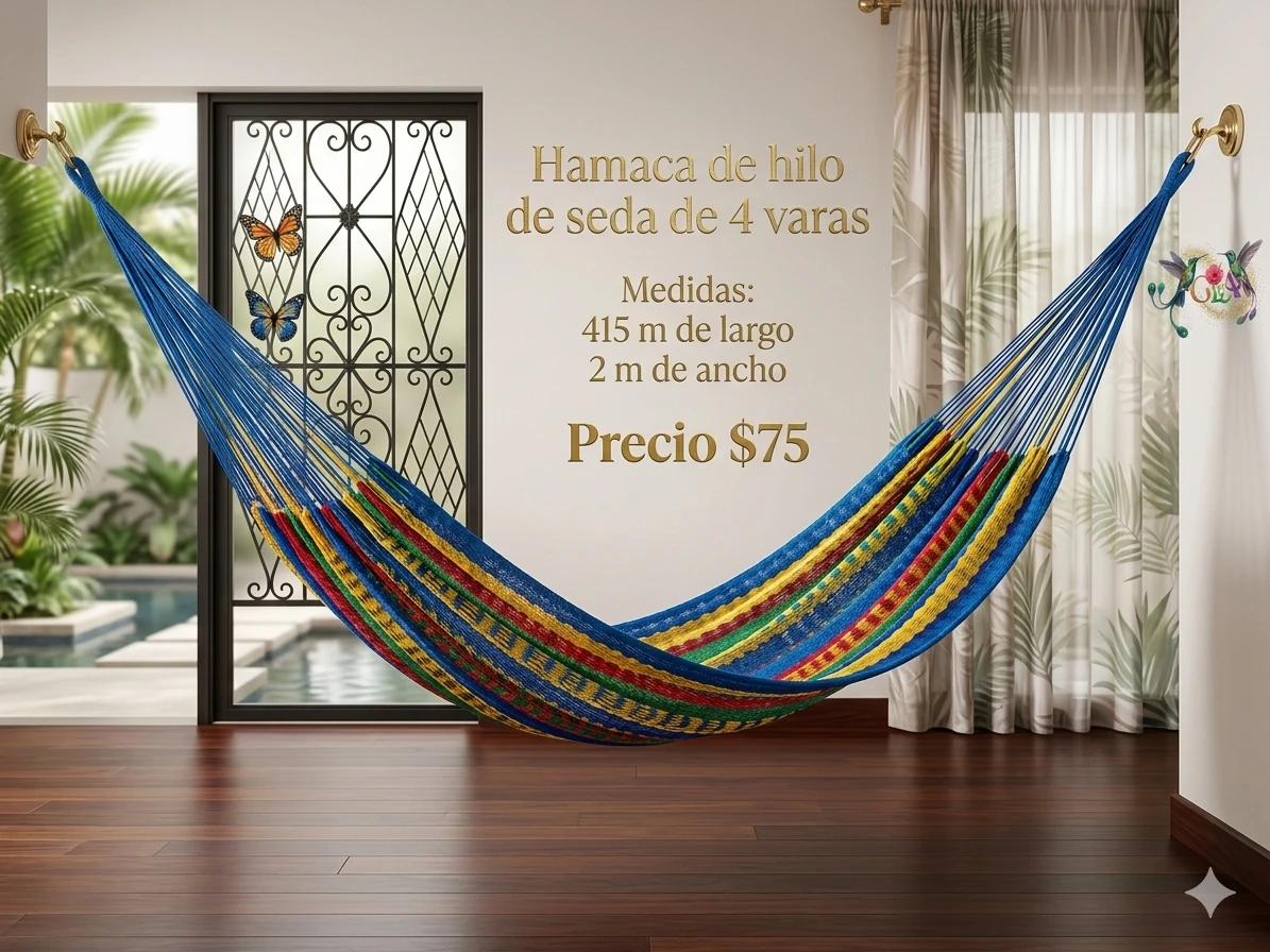 Hamaca de seda de 4 varas 