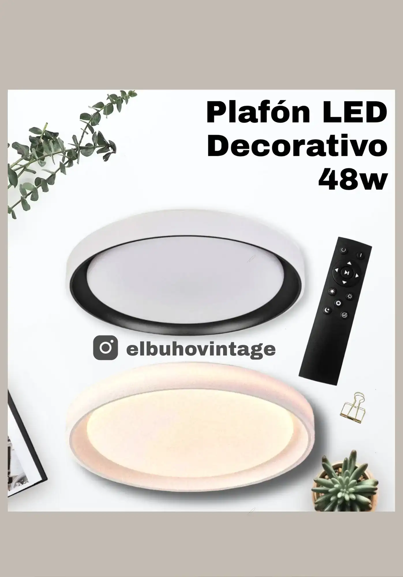PLAFÓN LED Decorativo 48w