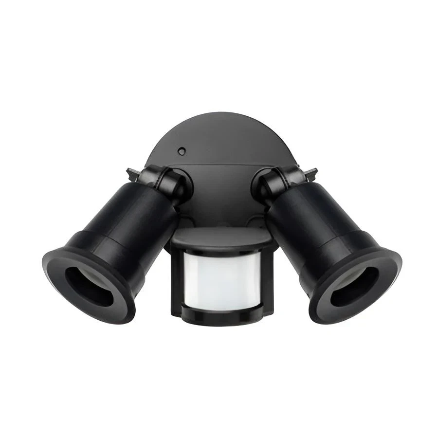 SENSOR MOVIMIENTO PIR PARED 2XE27 2X150W 12M 180° AJUSTABLE 3"-2' IP44