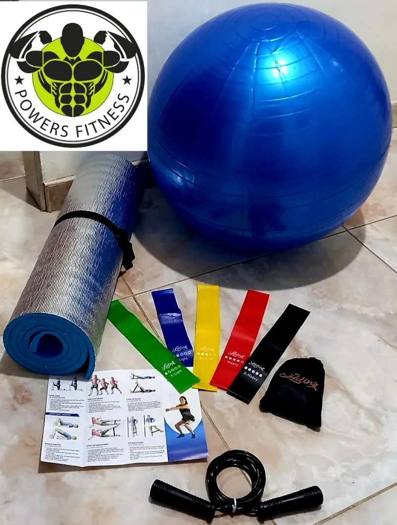 Kit Balon Pilates Colchoneta y Bandas  3