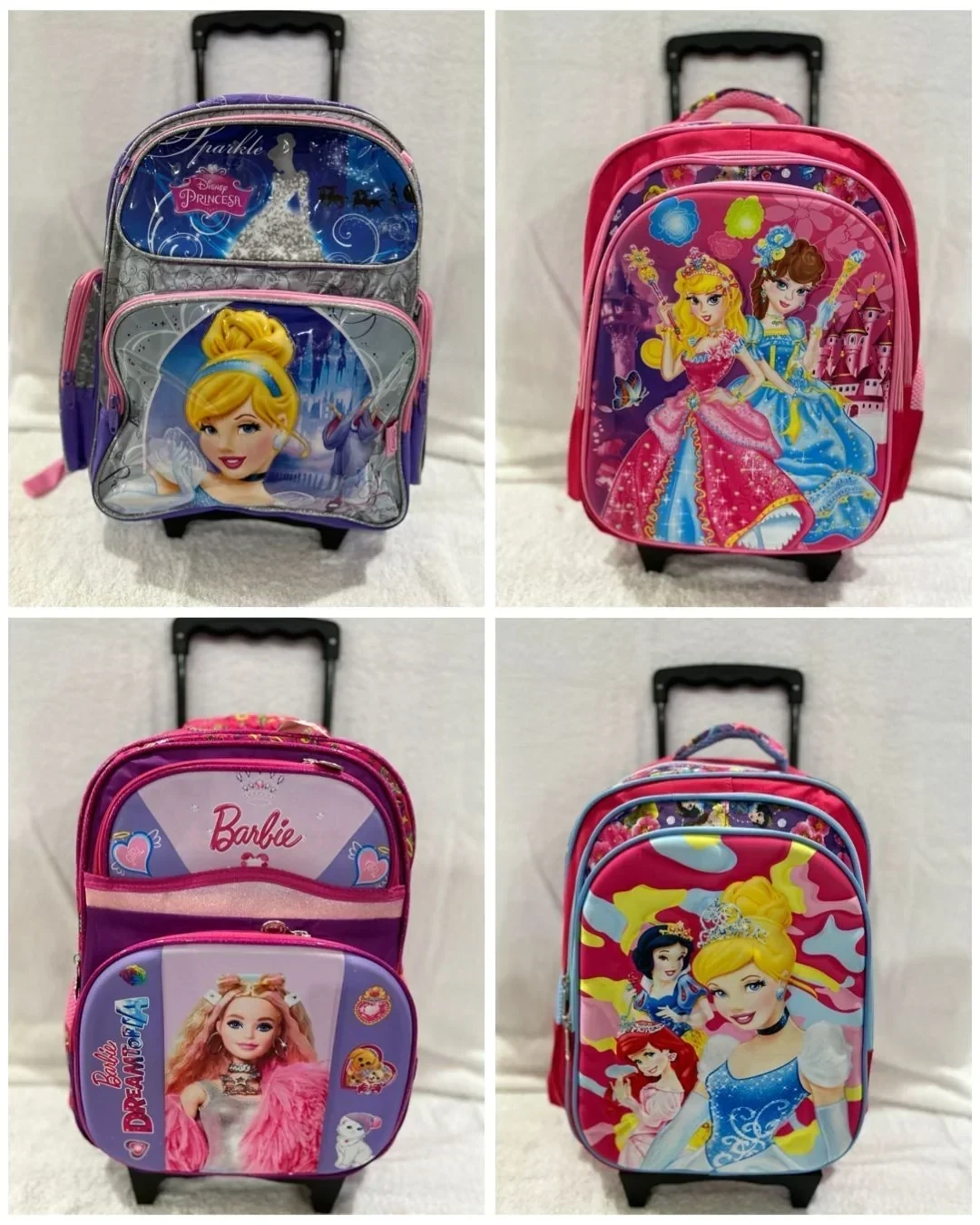 MOCHILAS ESCOLAR DISNEY CON CARRO 2