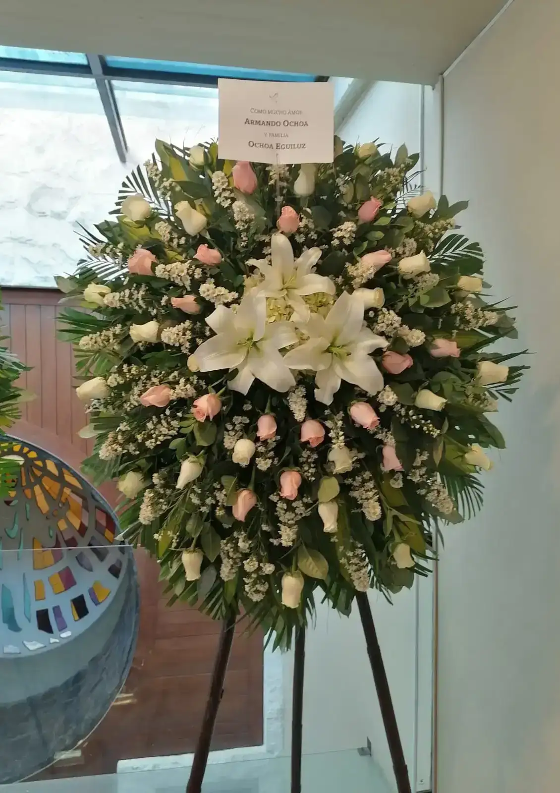 Tripo rosado y blanco 