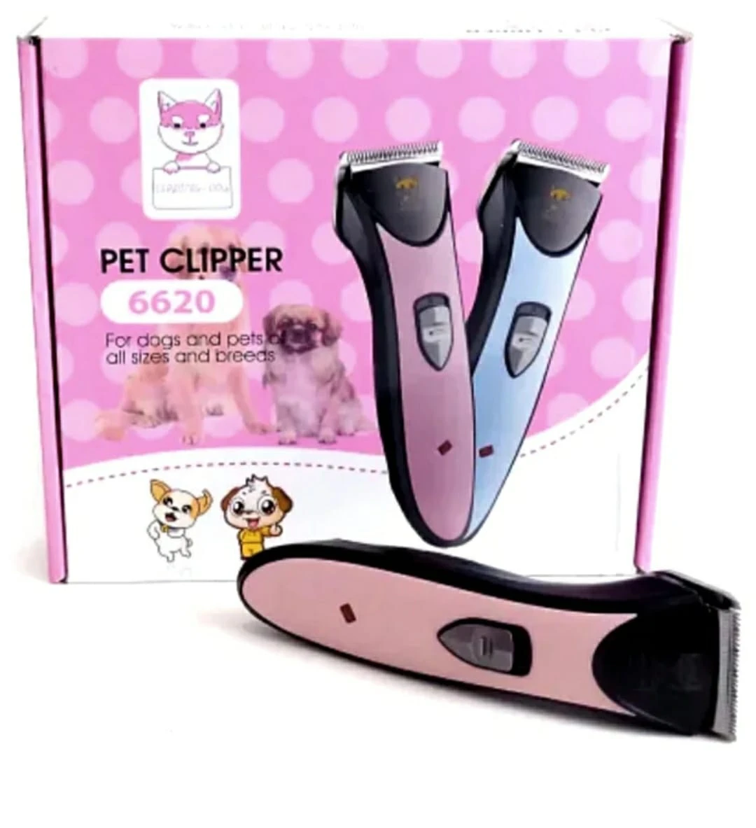 Maquina Peluquera para mascotas Azul y rosado 4