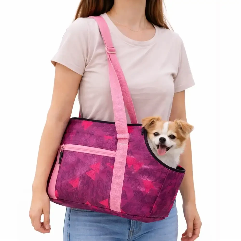 Cartera transportadora morada talla S