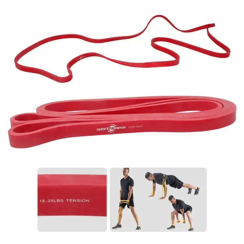 Banda de poder roja 15-25 lbs Sport fitnesa