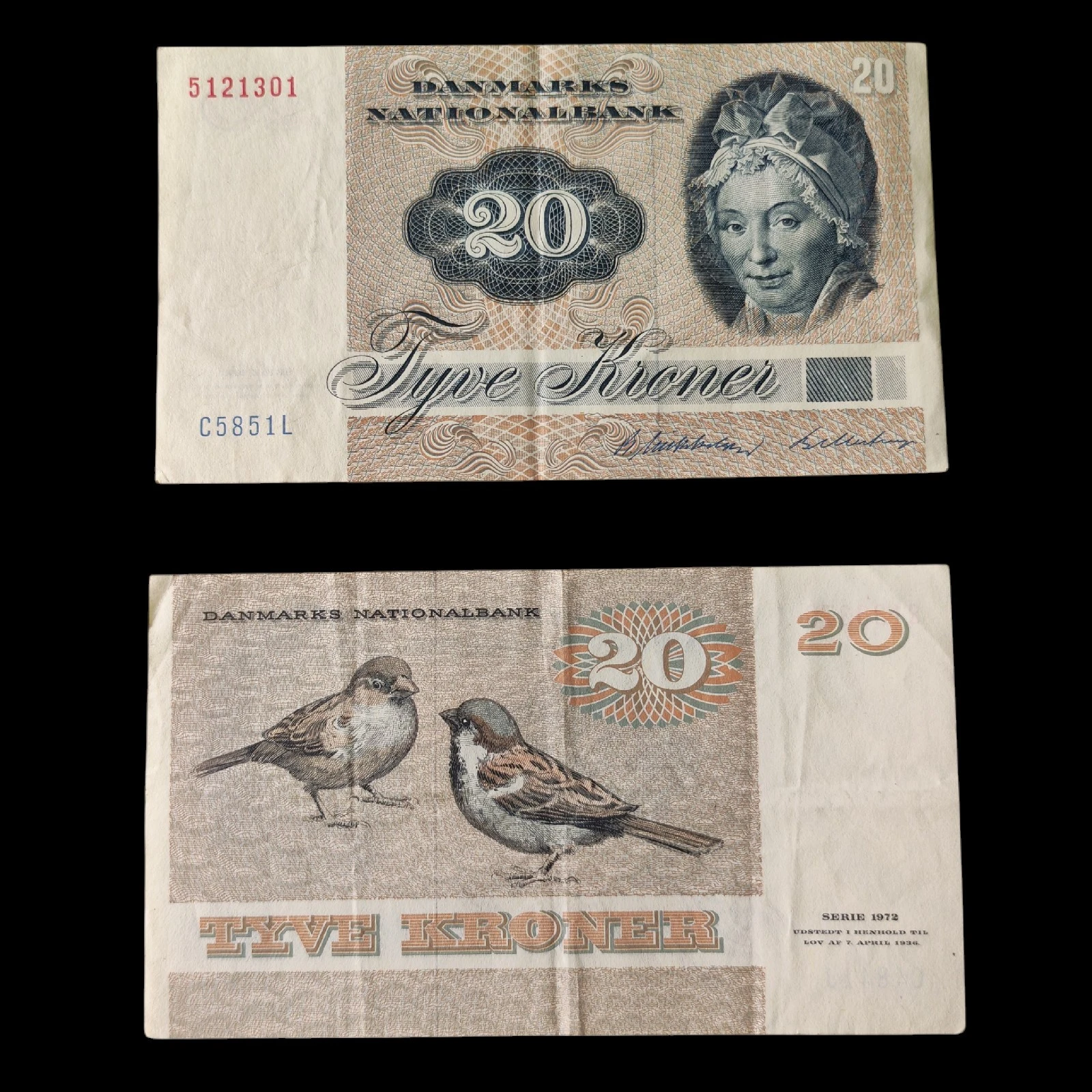° Dinamarca 20 Kroner Circulado 