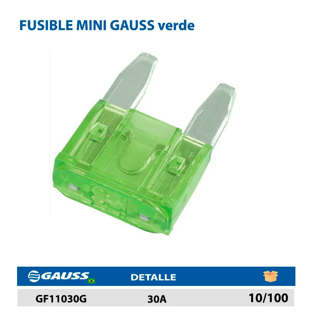 FUSIBLE MINI GAUSS verde 30A