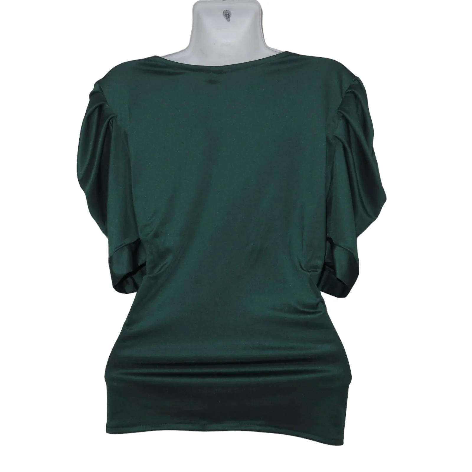 Blusa verde de satín 2