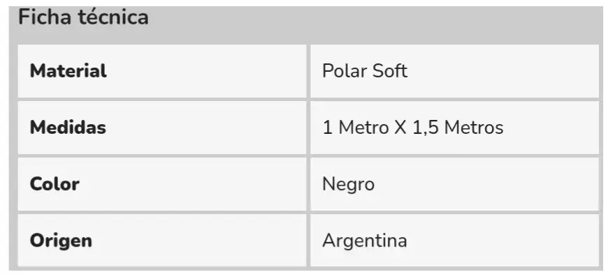 Manta invuernopolar soft negra 4