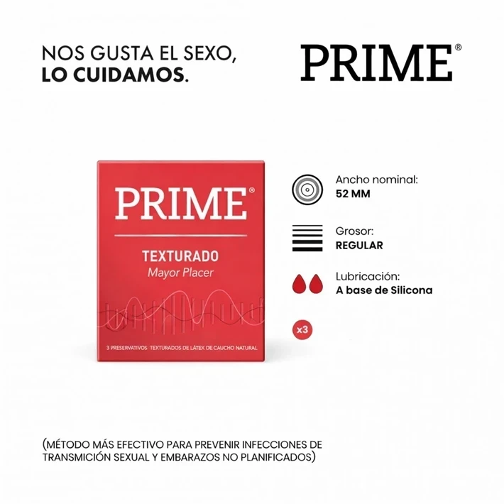 Preservativo Prime Texturado