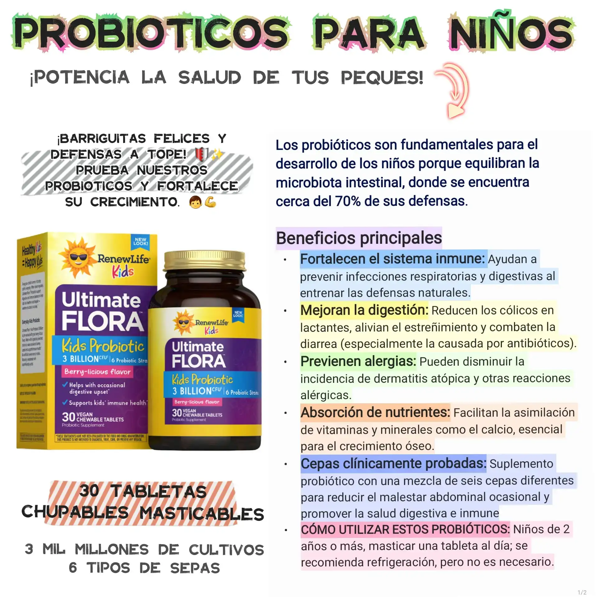 Probioticos para niños  2