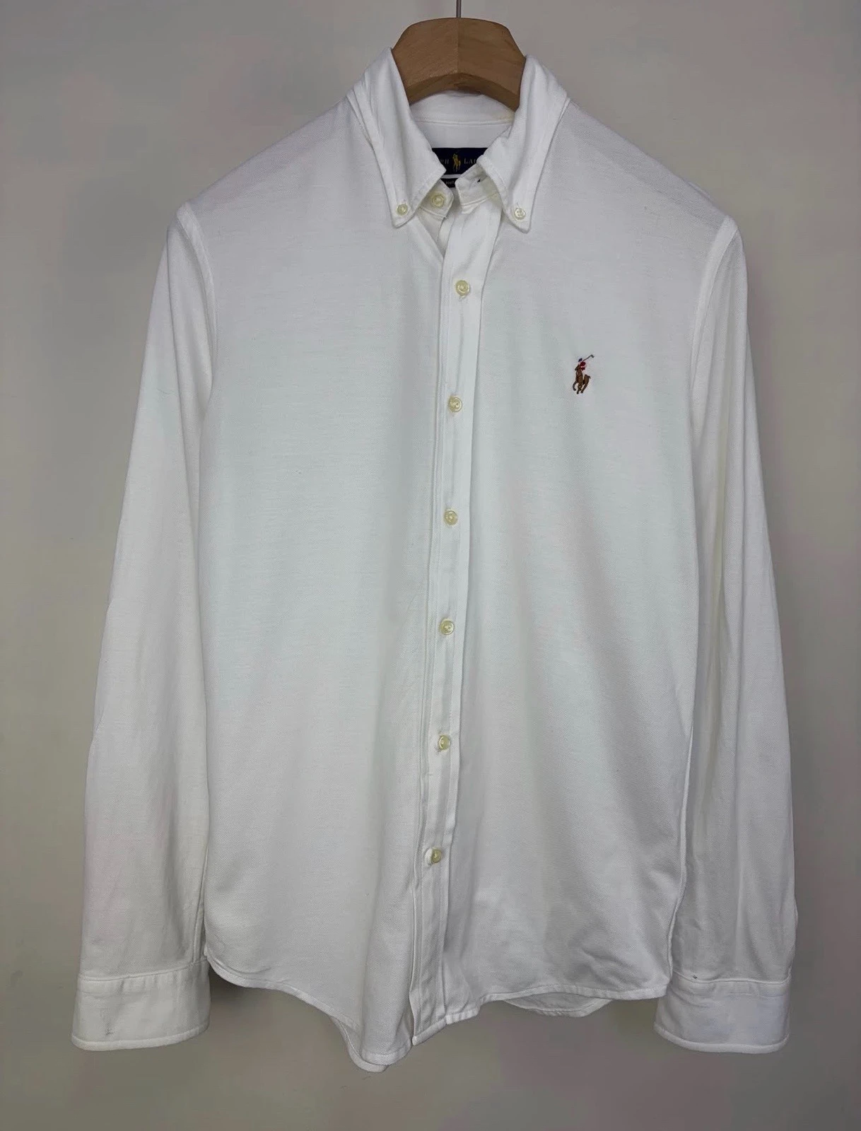 Camisa blanca Polo Ralph Lauren knit Oxford  blanca 