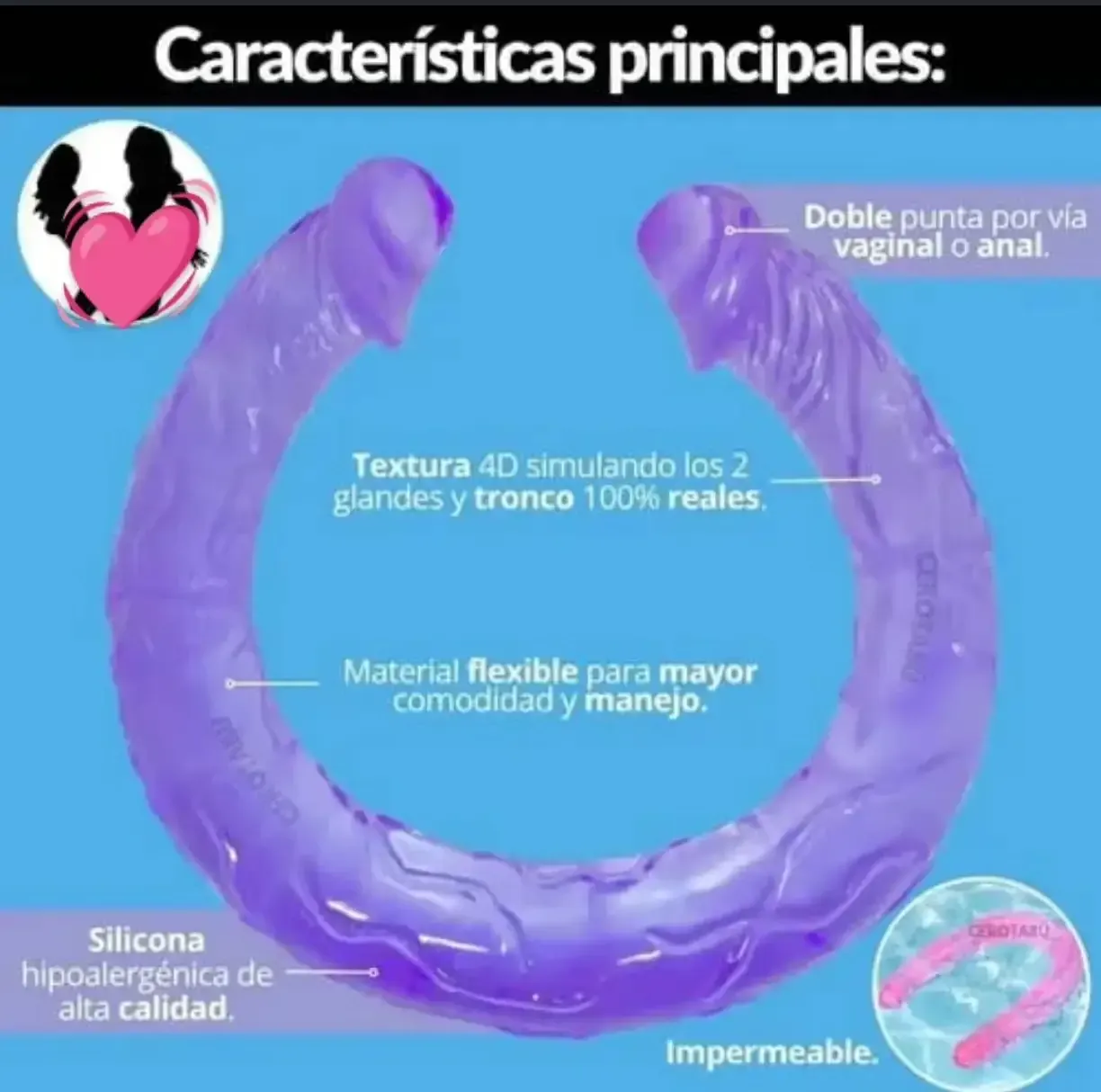 Dildo doble cabeza 2