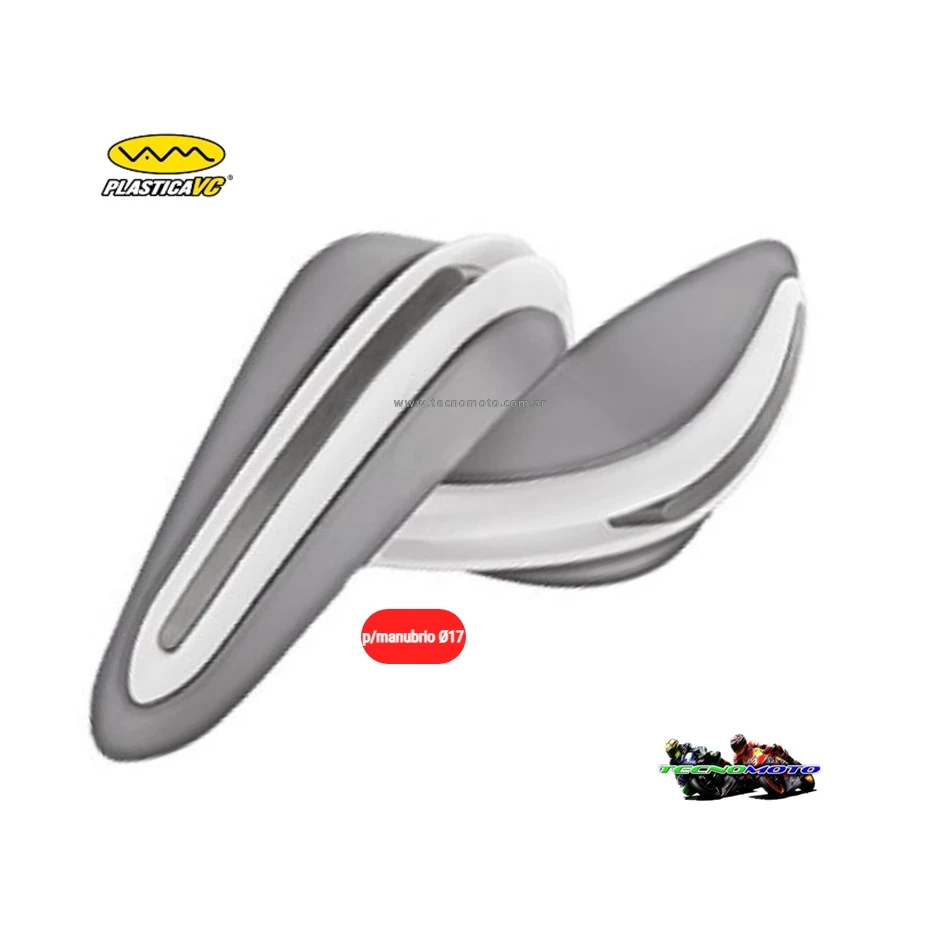 CUBRE MANO C/SPOILER D.17 BLANCO/FUME -49444