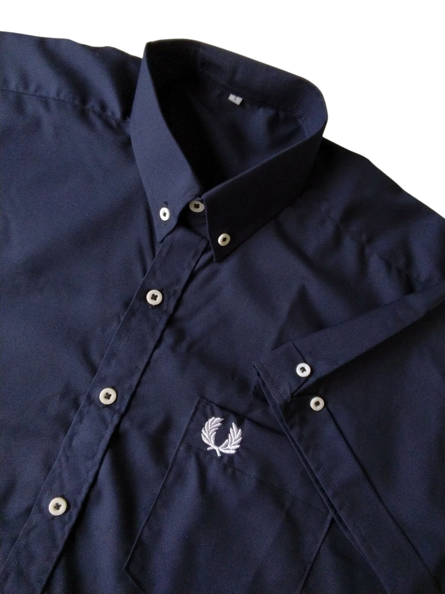 Camisa botones azul oscuro 