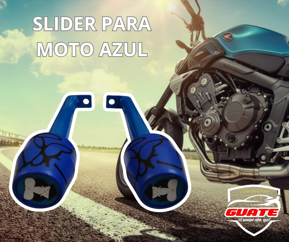SLIDER PARA MOTO AZUL