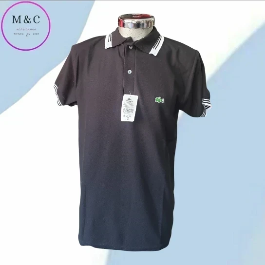 Playera T- G  Polo diseño cuello y mangas 6