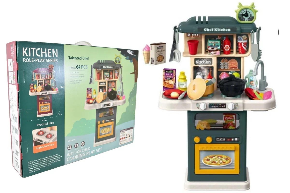 Mini Cocina 64 Pzs con Luz y Sonido 2