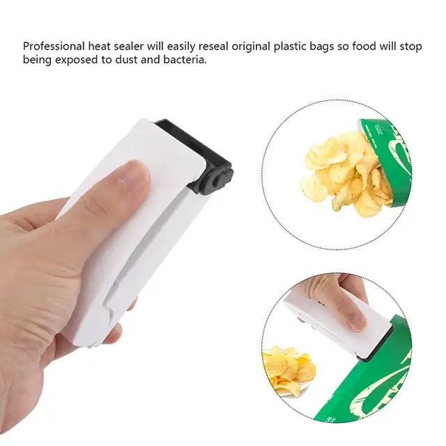 MINI SELLADORA DE BOLSAS PLÁSTICAS MULTIFUNCIONAL  2