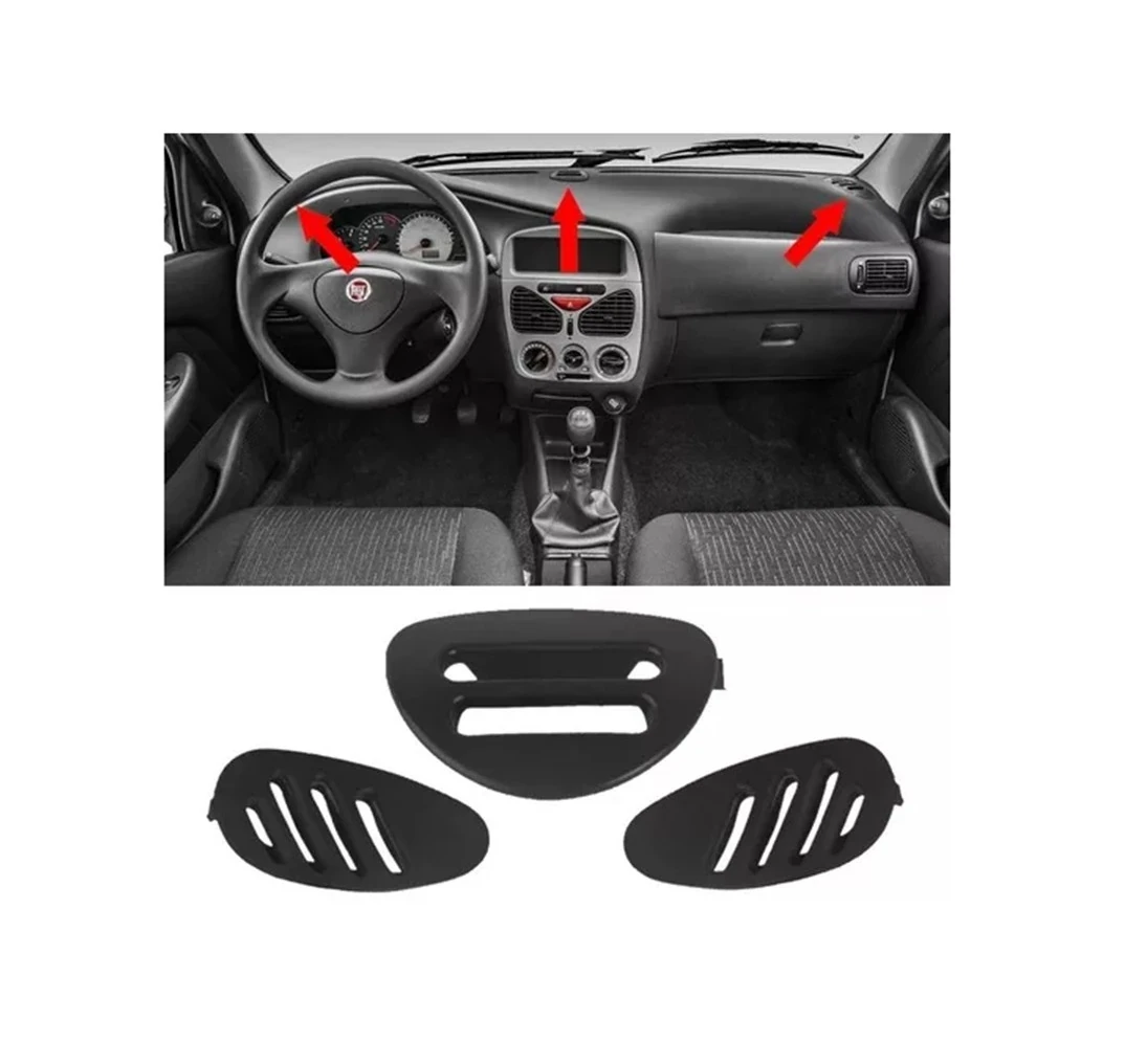Rejilla superior tablero Fiat Palio / Siena / Strada 1996-2012 AP1531 AP1532 Ap1535 Ap1536 2