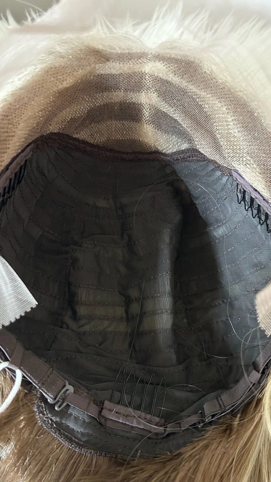 Peluca semi natural de 24 pulgadas, frontal lace 13x4 5