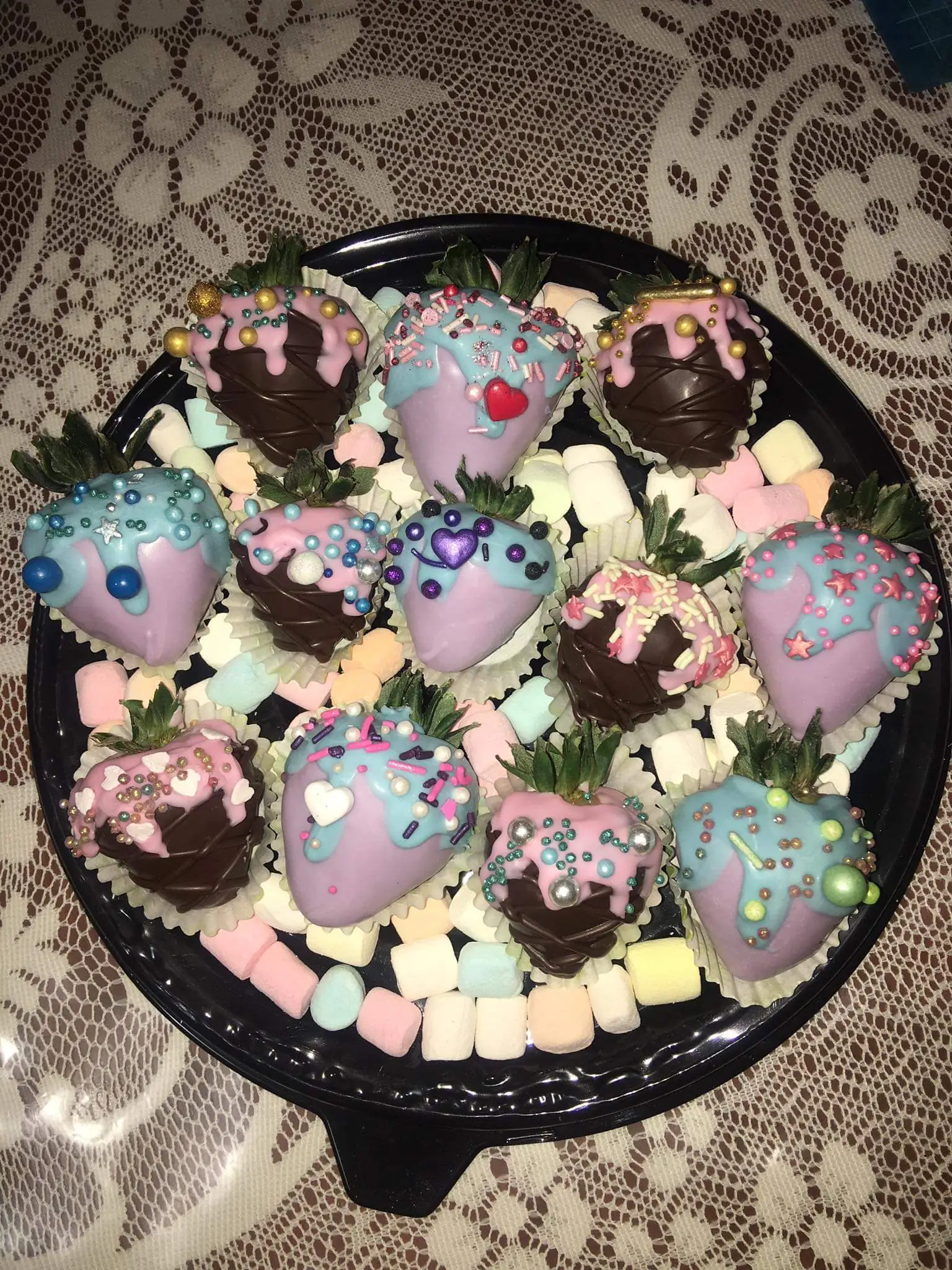 Fresas de helado mágico 