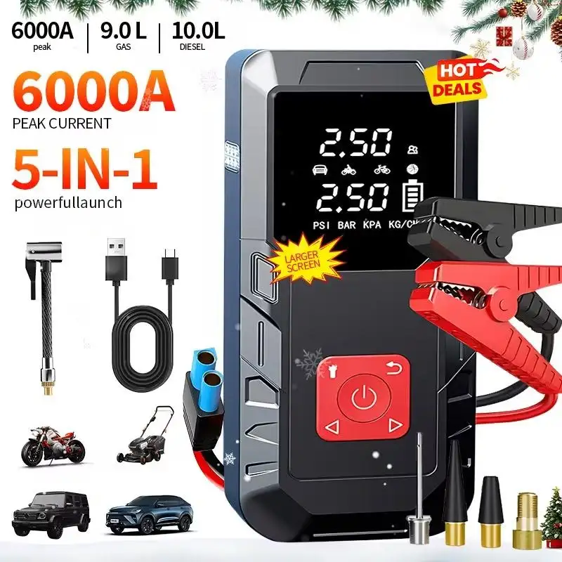 Arrancador de emergencia para autos con inflallantas