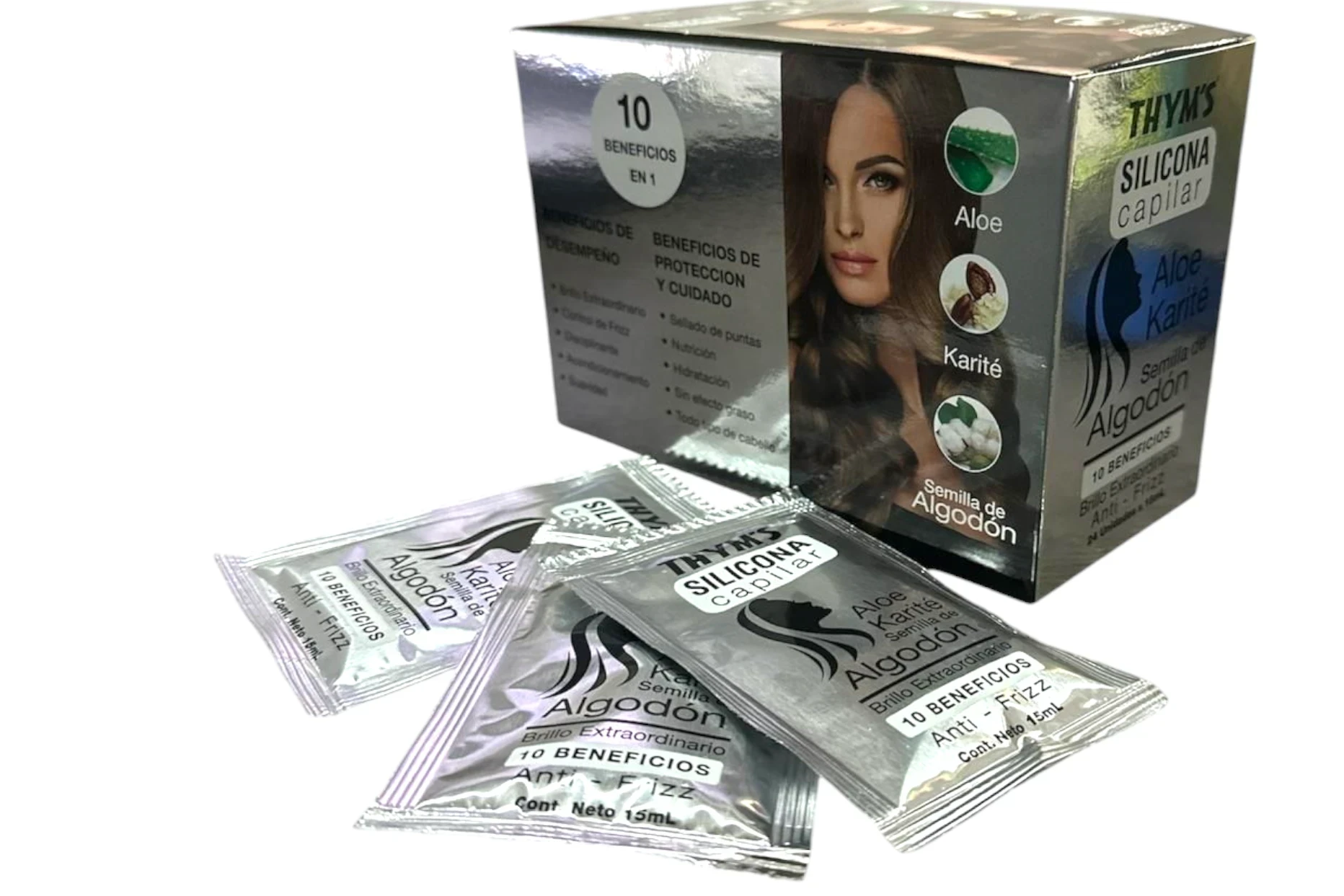 thyms silicona capilar aloe y karite sobre 15 ml