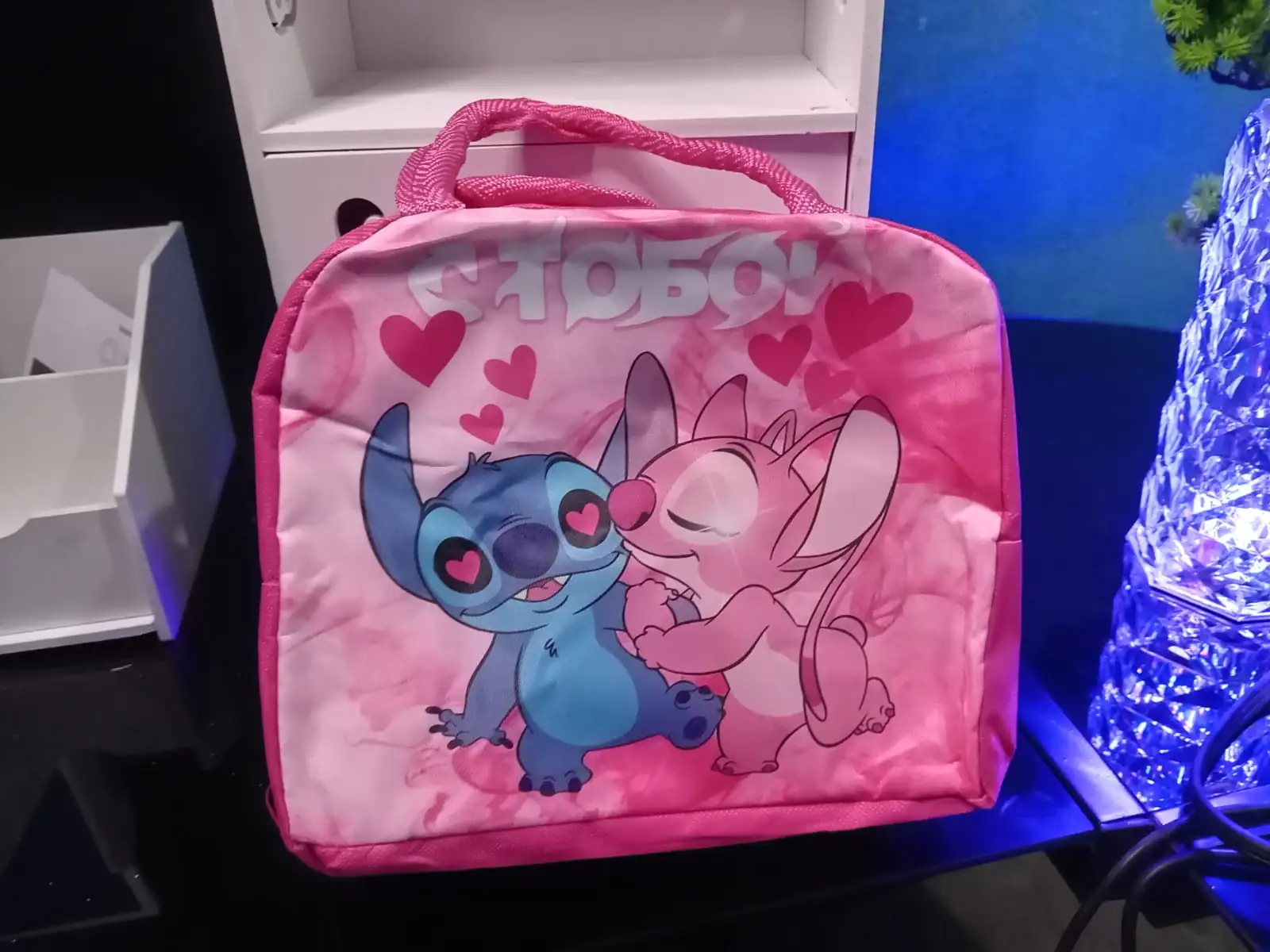 Lonchera termica stich y hello kitty  3