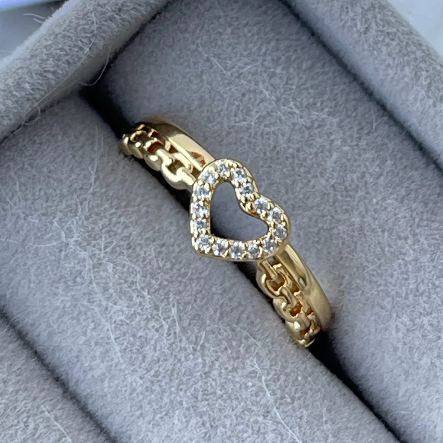Anillo ajustable corazón mío  4