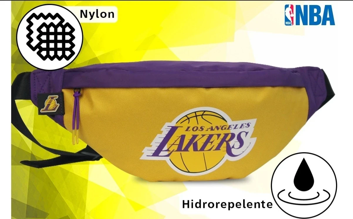 Riñonera NBA LAKERS violeta amarillo 2
