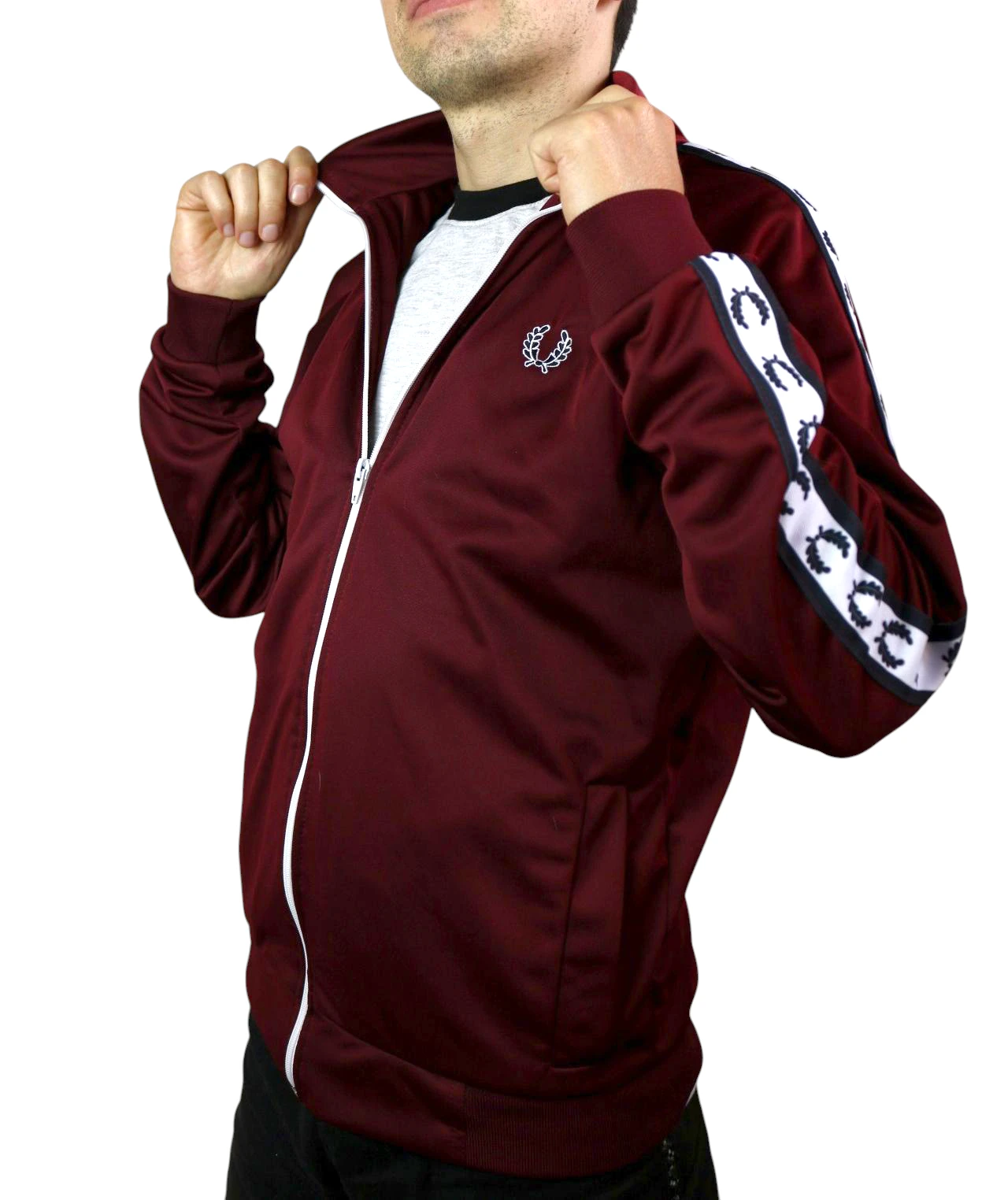 Chaqueta deportiva vinotinto XL 
