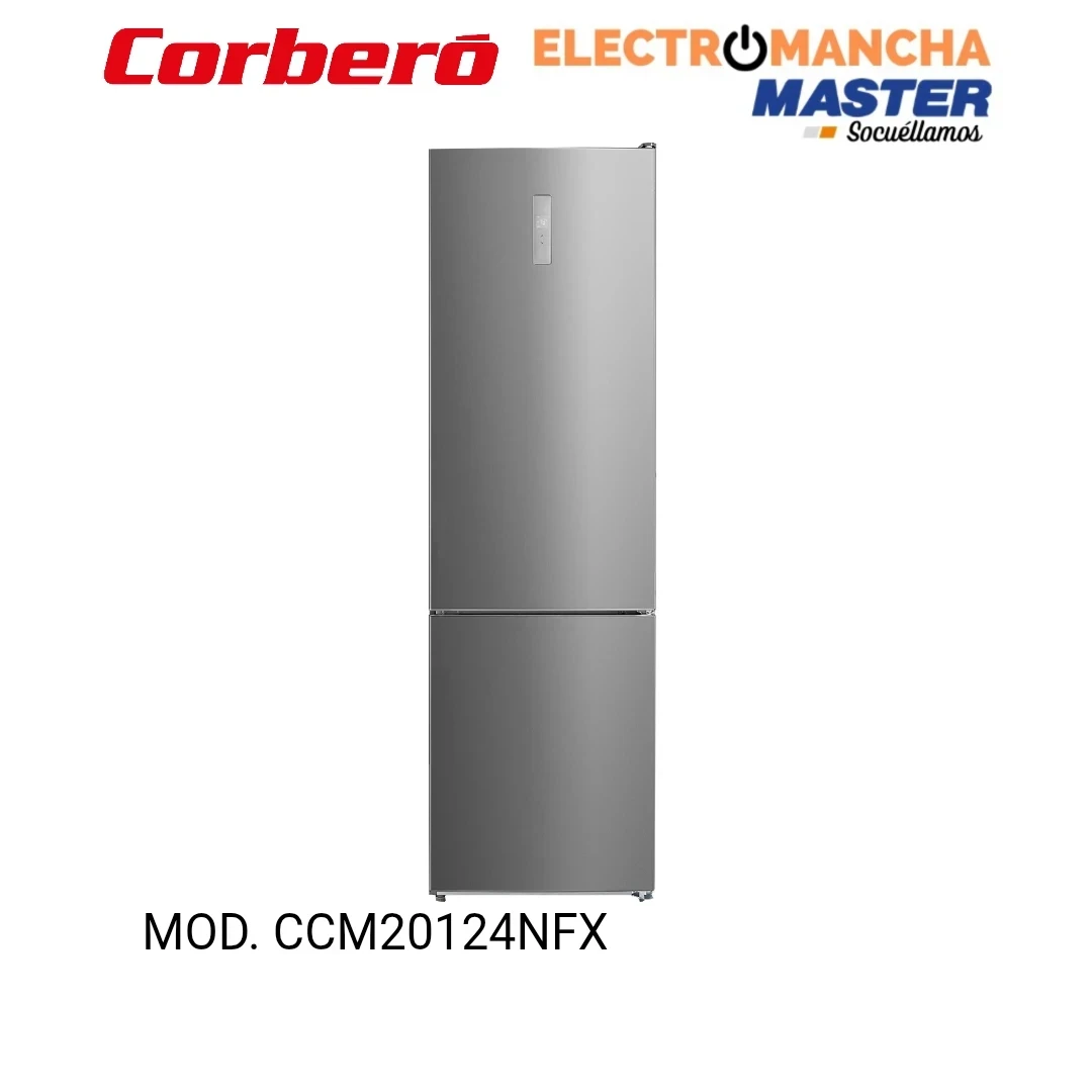 FRIGO COMBI CORBERO CCM20124NFX NF 2,01*60 INOX CLASE E 