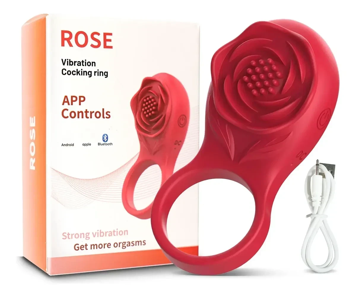 Vibrator G-spot Sleeve Penis Rose For Cock Ring Clitoral