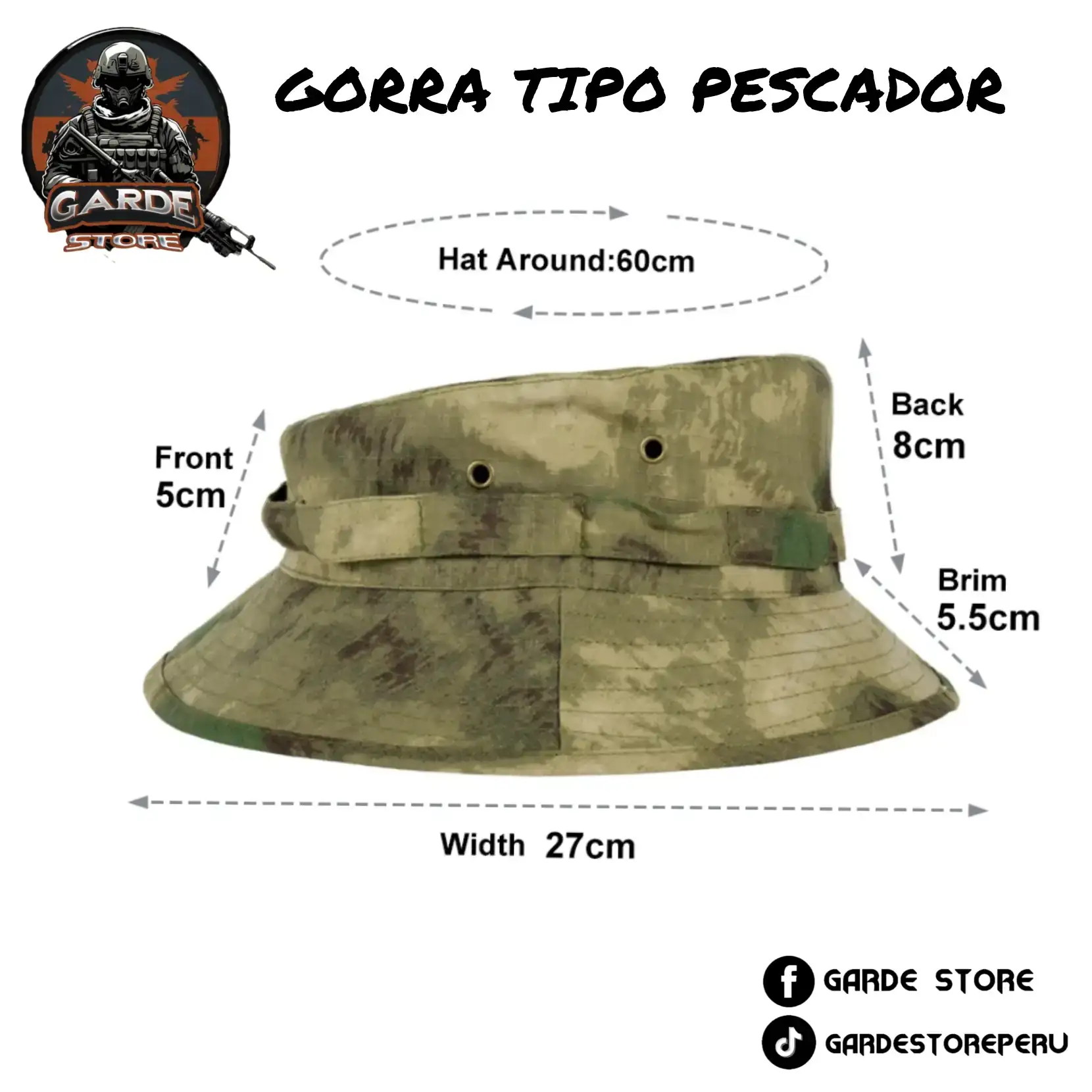 Gorra tipo pescador.  4