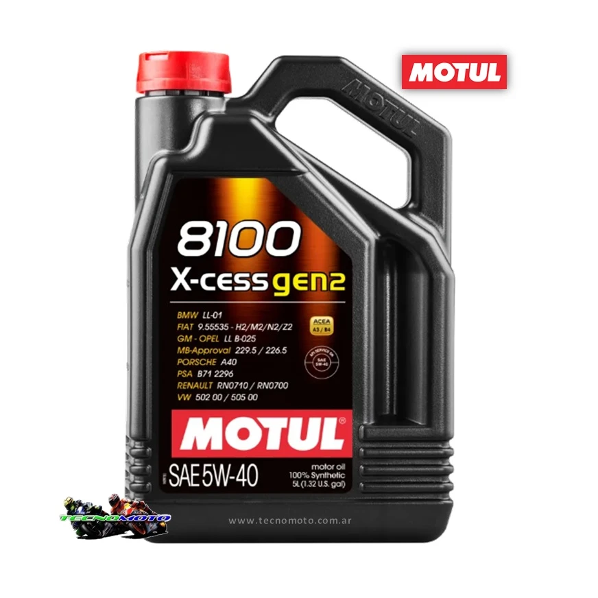 ACEITE MOTUL AUTO 8100 X-CESS 5W40 5LT GEN2 -14465