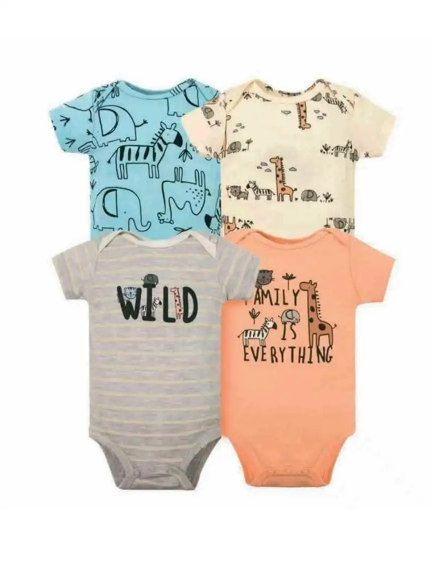 Set 4 bodys manga corta