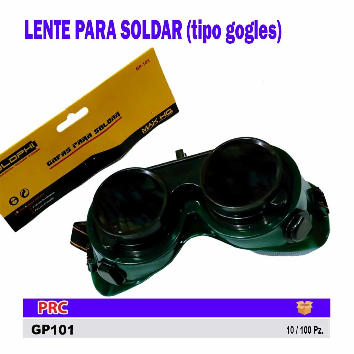 LENTE PARA SOLDAR (tipo gogles) Goldphi 