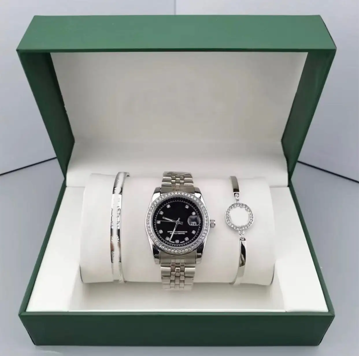 Rolex 1 silver black