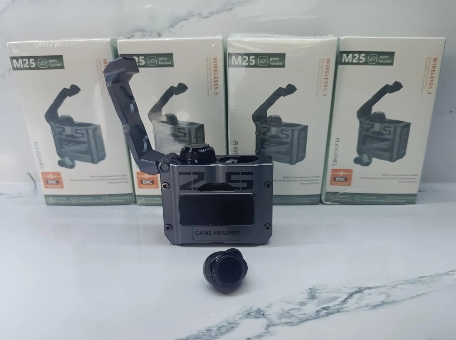 AUDIFONO BLUETOOTH M25 CON PANTALLA 
