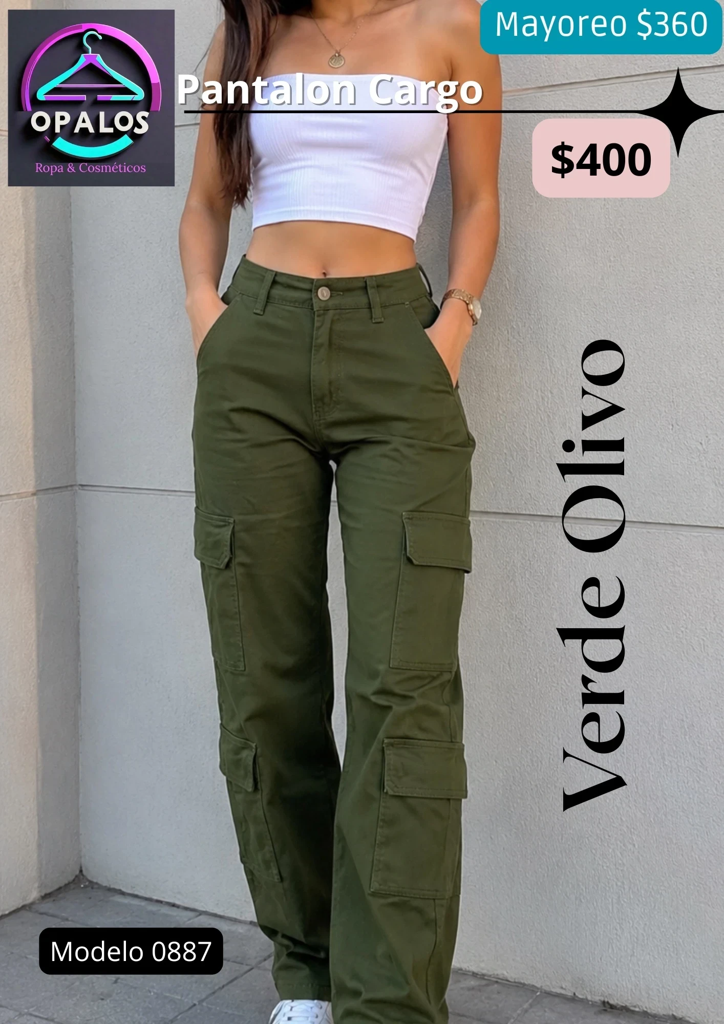 Pantalon Tipo Cargo