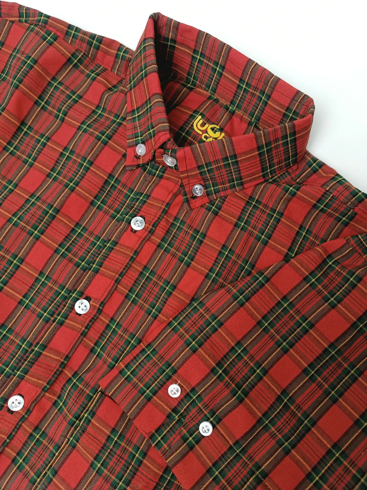 Camisa cuadros rojo escosés 