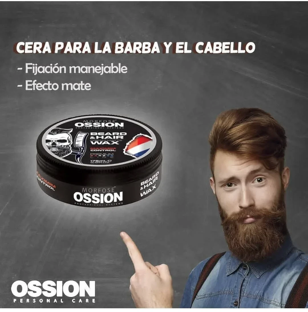 ossion cera barba y cabello