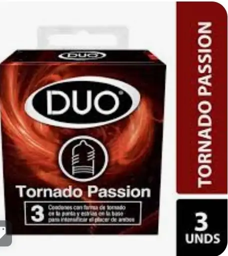 condones DUO tornado pasion