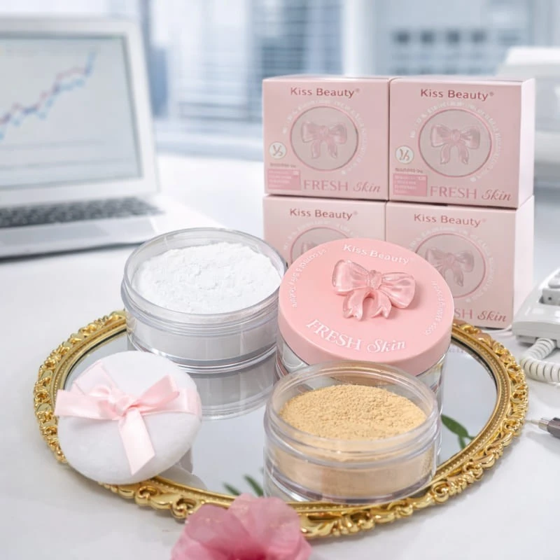 Duo Polvo Banana + Polvo Traslúcido Kiss Beauty 4