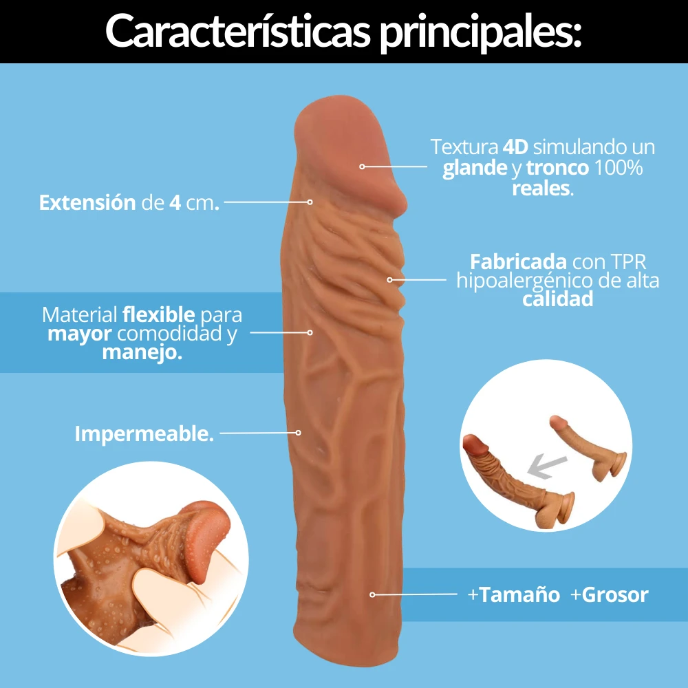 Funda para pene realista  3