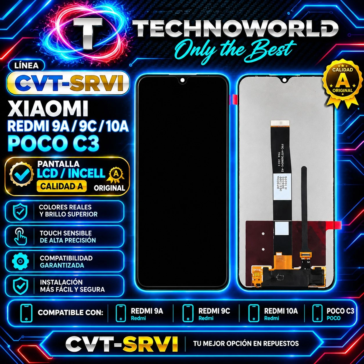 Mod cvt Redmi 9a 9c 10a poco C3 cal A 